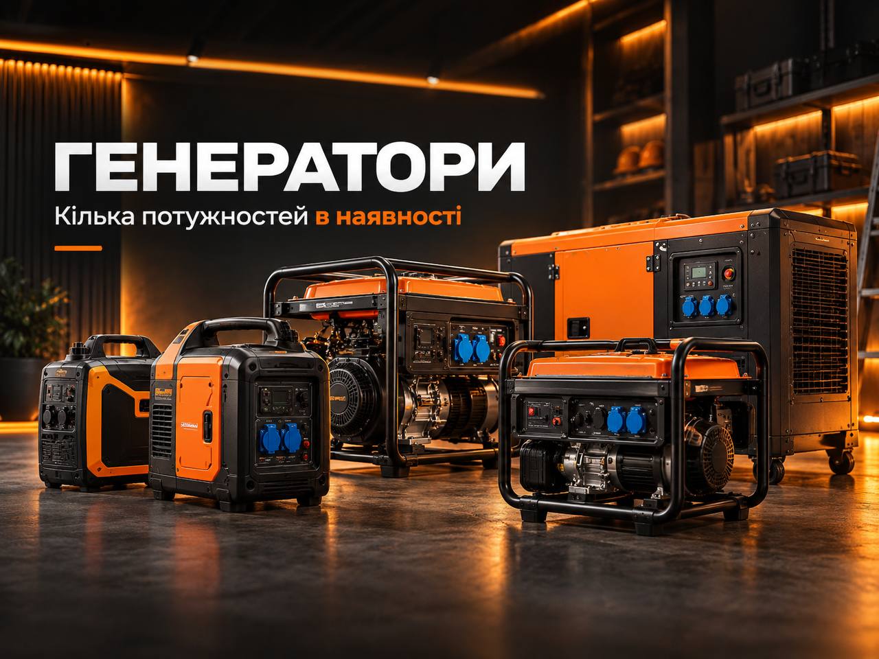 Генератори в оренду у Дніпрі